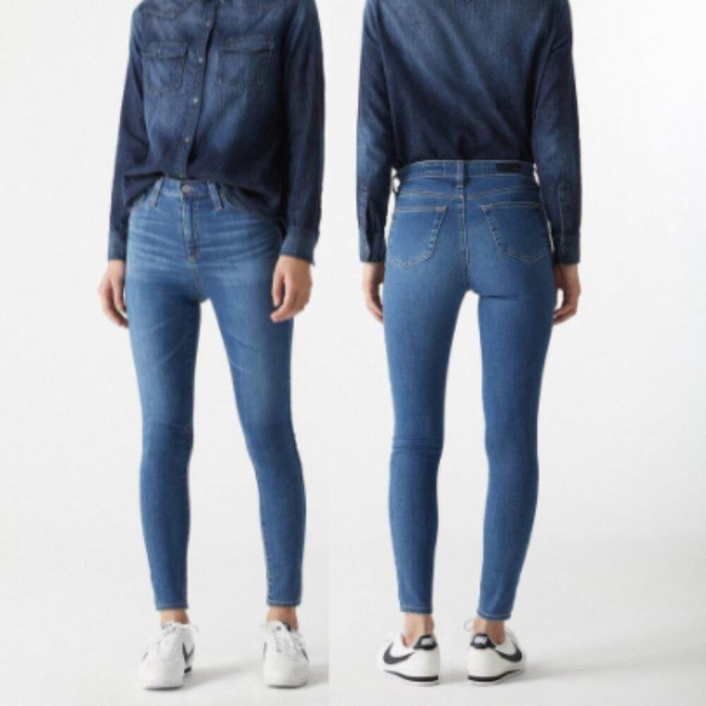AG The Mila Ankle Super High Rise Skinny Jeans